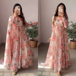 Gorgeous floral anarkali suit